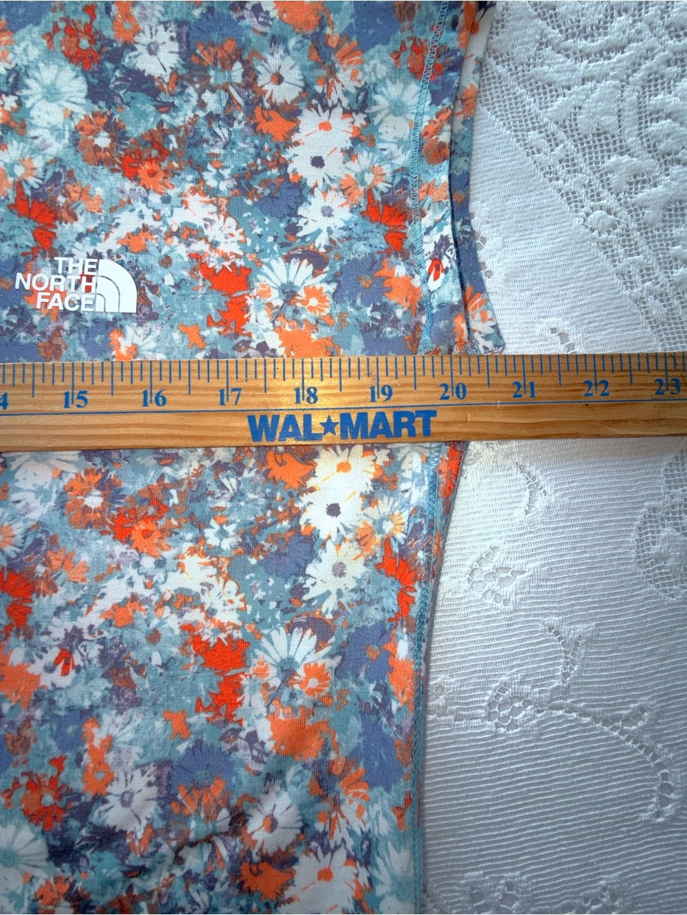 The North Face Women’s Small Floral Cap Sleeve Keyhole Back Active Top - Picture 11 of 13